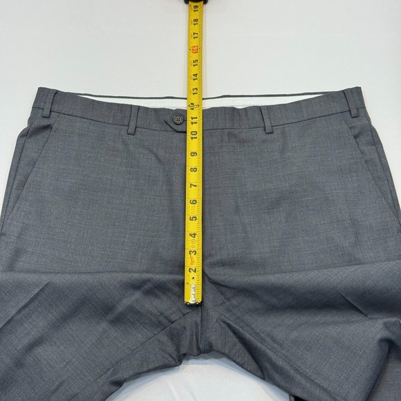 Santorelli Romeo Luxury Serge 38x29 Mens 100% Virgin Wool Dress Pants Gray Italy - Picture 4 of 10
